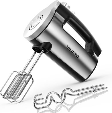 VINATO HM833 Elektrischer Handmixer 300 Watt Handrührgerät 6 Stufen #Y89-1393