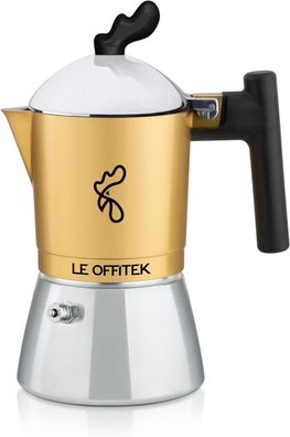Offitek Orziera ORZE'TEK 4 Tassen Espressokocher Mokka Induktion #Y101-213