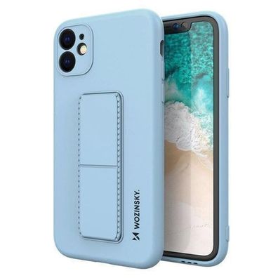 Wozinsky Silikonhülle mit Ständer für Samsung Galaxy A22 4G in Hellblau
