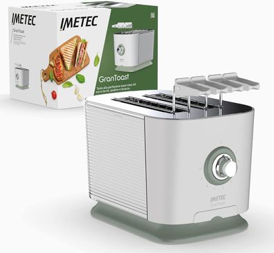 Imetec 8007403074777 GranToast Toaster 600 Watt 2 Scheiben Toast #Y100-519