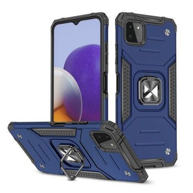 Samsung Galaxy A22 4G Schutzhülle Wozinsky Ring Armor Blau mit Magnetischer Halt