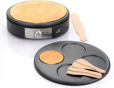 Senya SYCK-CV026 Crepes Pfanne elektrisch 2 Platten Crepemaker 1500W #Y100-1271