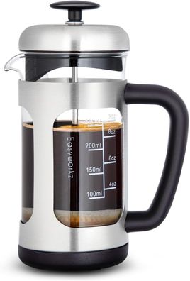 Easyworkz French Press Kaffeebereiter 350 ml Kaffeepresse Edelstahl #Y104-1139