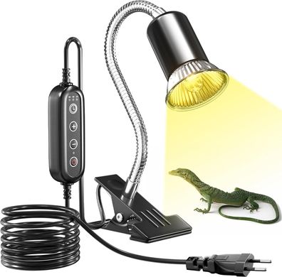 Reptilien Aquarium Wärmelampe Zeitgesteuerte Temperaturregelung #Y107-1300