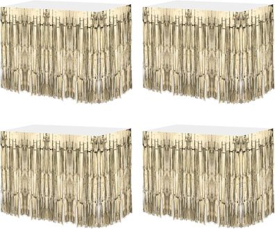 4 x Tischröcke rechteckige Tische 73,7 x 274,4 cm Tischdecke Party NEU #Y68-660