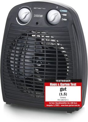 Emerio FH-106737.2 Kleiner Kompakter Portabler Heizlüfter Lüfter #Y100-1330