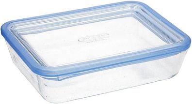 Pyrex Pure Glass rechteckiger luftdichter Behälter Deckel Aufbewahrung #Y97-464