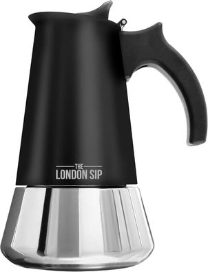 The London Sip Espressokocher Induktion geeignet Mokkakanne Edelstahl #Y97-463