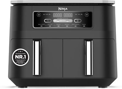Ninja Foodi AF300EU Digitale Heißluftfritteuse 7,6L Airfryer 2 Fächer #Y89-1396