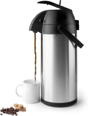 IBILI Thermo Lufttopf Innenbereich Glas 1,9 l Isolierbecher Edelstahl #Y98-1045