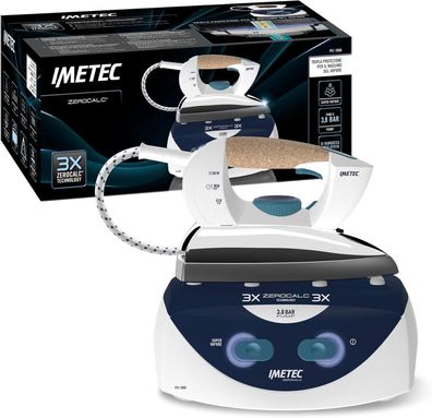 Imetec Zerocalc Ps1 2000 Kompakteisen 3,8 bar Bügeleisen 2100W wie NEU #Y89-1358
