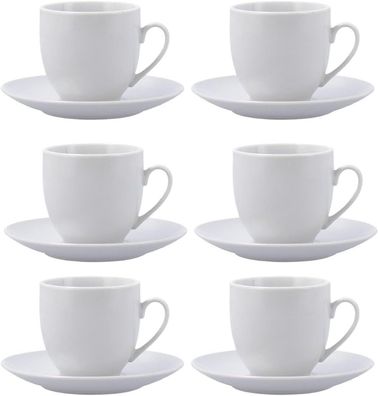 Quid 5426998 New Renova Set mit 6 Tassen mit Untertasse Porzellan Set #Y103-83