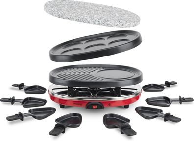 H. Koenig RP412 Raclette 4 in 1/8 Personen Raclette Natursteingrill #Y97-1122