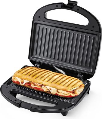 YASHE Sandwichmaker 750W Sandwichtoaster Panini Platten wie NEU #Y92-808