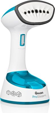 Swan SI12030N Garment Steamer 1400 Watt Dampfglätter 120ml Blau Weiß #Y99-423