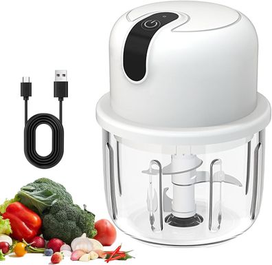 Zwiebel Zerkleinerer Elektrisch 350ml USB Zwiebelschneider Mixer #Y101-919