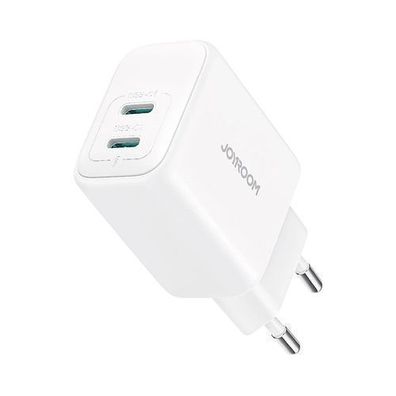 Joyroom Netzladegerät JR-TCF12 2x USB-C 20W PD/QC 3.0 - Weiß für schnelles Laden
