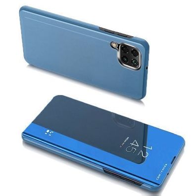 Samsung Galaxy A22 4G Hülle - Clear View Klappetui in Blau