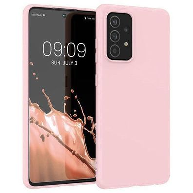 Samsung Galaxy A22 4G Hülle - Flexibles Silikon Case in Rosa