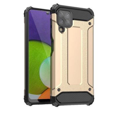 Robustes Hybrid-Schutzhülle für Samsung Galaxy A22 4G - Goldfarbe