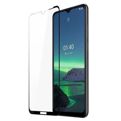 Dux Ducis 10D Gehärtetes Glas Vollbild Schutz 9H mit Rahmen für Nokia 1.4 - Tran