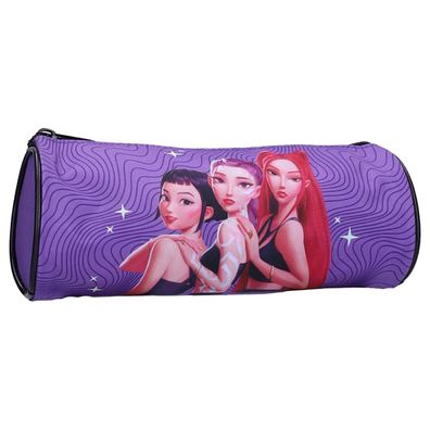 K Pop Demon Hunters Federmäppchen Shadow Beats 23 × 9 × 9 cm rund für Schule und