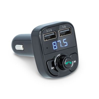 Forever TR-330 FM Transmitter Bluetooth USB-A Freisprecher microSD Schwarz