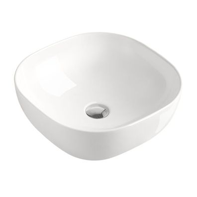 Beitz & Walz AqvaCeramica Aufsatzbecken "Schale" o. Überl. 420 x 420 mm weiß
