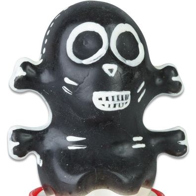 Condomerie Condomerie - Handbemalte Neuheitskondome Totenkopf Schwarz Modell 1