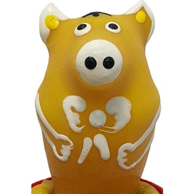 Condomerie Condomerie - Handbemalte Neuheitskondome Schwein Sitzend Gelb