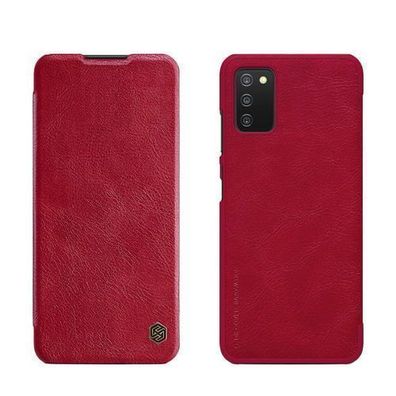 Nillkin Qin Leder Hülle für Samsung Galaxy A03s Rot