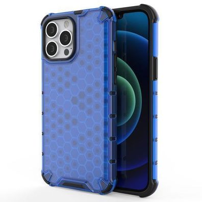 Hochwertige Honigwaben-Panzerschutzhülle mit Gelrahmen für iPhone 13 Pro Max - B