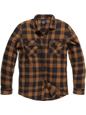 Vintage Industries Flanellhemd Globe Heavyweight Shirt Yellow Check
