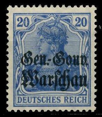 BES 1WK D-POST IN POLEN Nr 13c ungebraucht X77465E