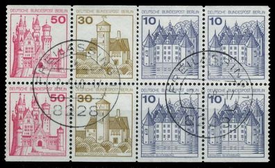BERLIN Heftchenblatt Nr HB 18 zentrisch gestempelt X900FF2