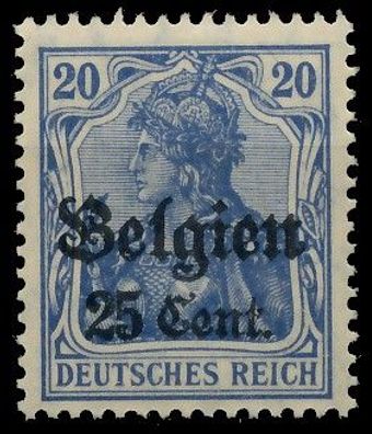 BES. 1WK Landespost Belgien Nr 18b postfrisch gepr. X43B36E