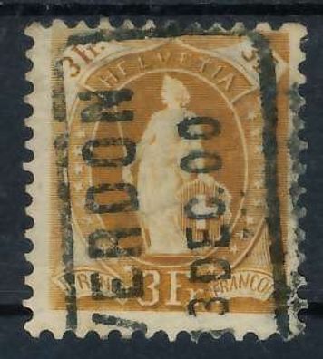 Schweiz Stehende Helvetia Nr 64XA gestempelt X6AA566