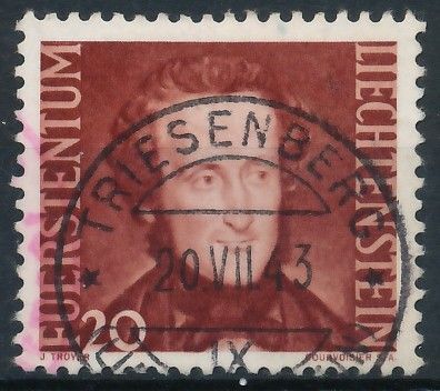 Liechtenstein 1943 Nr 214 gestempelt X13936A