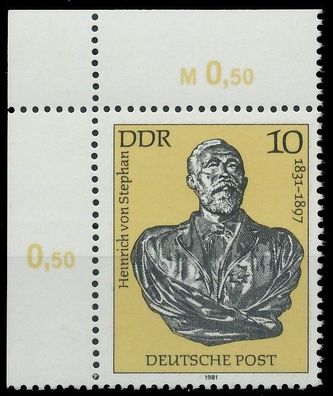DDR 1981 Nr 2579 postfrisch ECKE-OLI XAB565A