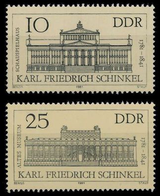 DDR 1981 Nr 2619-2620 postfrisch SE36336