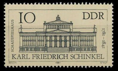 DDR 1981 Nr 2619 postfrisch SE3633A