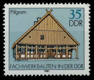 DDR 1981 Nr 2626 postfrisch SE363B2