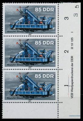 DDR 1981 Nr 2656DV WPD I postfrisch 3ER STR XABA32E