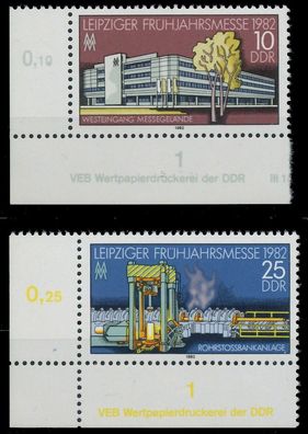 DDR 1982 Nr 2683-2684 postfrisch ECKE-ULI XABA452