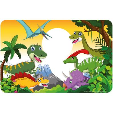 Dinosaurier Tischunterlage für Kinder - 43 x 28 cm, Kunststoff