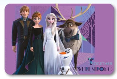 Disney Eiskönigin Strong Tischunterlage für Kinder - 43 x 28 cm, Kunststoff
