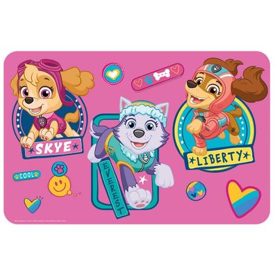 Paw Patrol Girls Tischunterlage für Kinder - 43 x 28 cm, Kunststoff