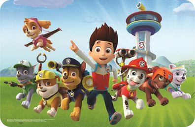 Paw Patrol Tischunterlage für Kinder - 43 x 28 cm, Kunststoff