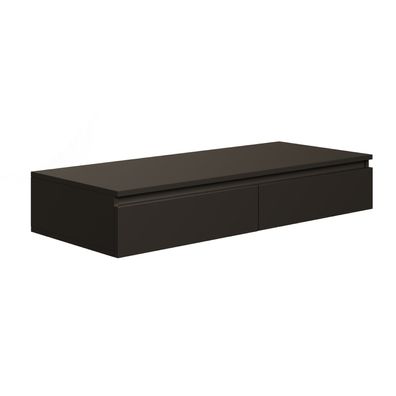 Selsey Bemmi - Hängeschreibtisch / Schminktisch, Schwarz, 120 cm
