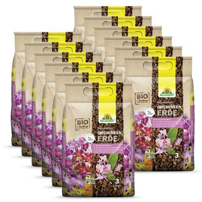 12 x Neudorff NeudoHum® OrchideenErde, 3 Liter